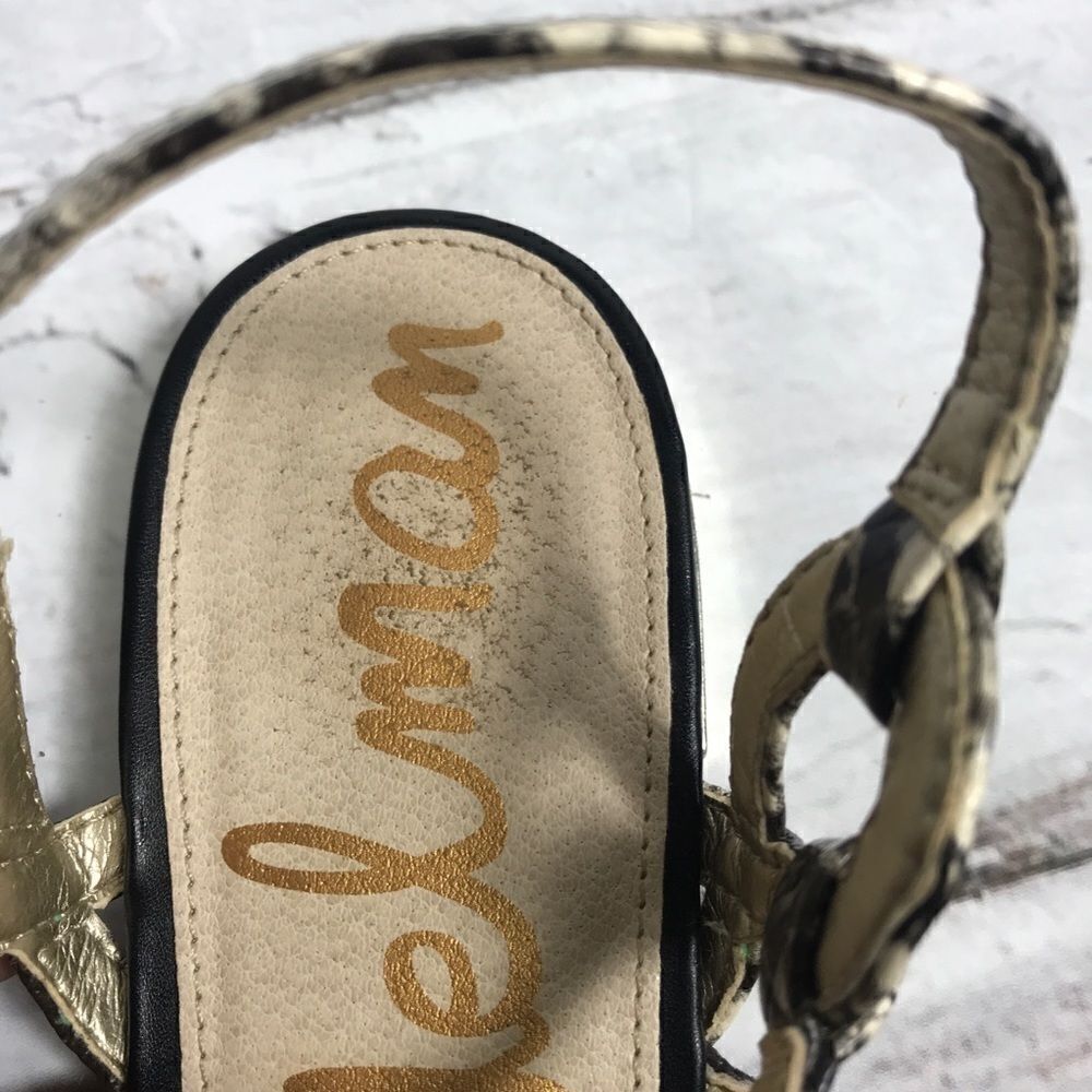 Sam Edelman Python “Daphnie” Sandals Size 8.5 - Picture 2 of 5